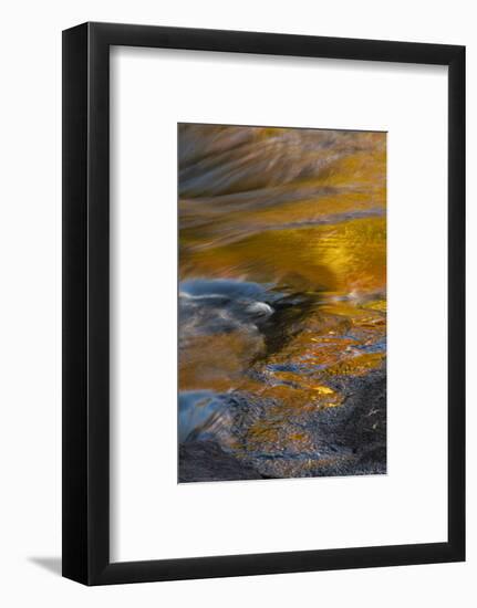 USA, New York, Adirondack State Park. Autumn reflections on stream.-Jaynes Gallery-Framed Photographic Print