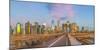 Usa, New York, Brooklyn Bridge and Lower Manhattan Skyline with Freedom Tower-Alan Copson-Mounted Photographic Print