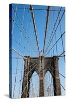 USA, New York, Brooklyn Bridge-Samuel Magal-Stretched Canvas