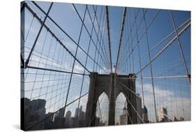 USA, New York, Brooklyn Bridge-Samuel Magal-Stretched Canvas