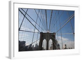 USA, New York, Brooklyn Bridge-Samuel Magal-Framed Photographic Print