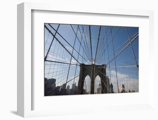 USA, New York, Brooklyn Bridge-Samuel Magal-Framed Photographic Print