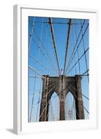 USA, New York, Brooklyn Bridge-Samuel Magal-Framed Photographic Print