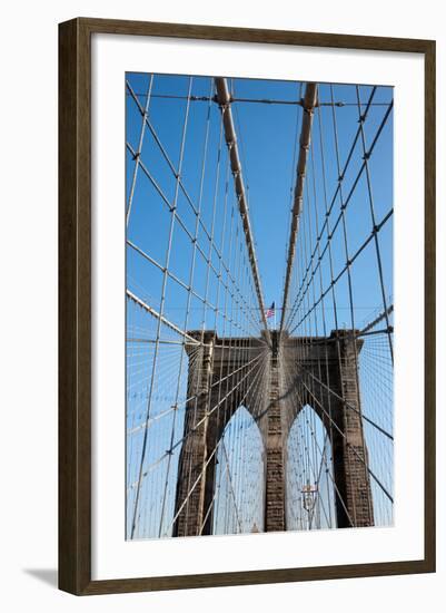 USA, New York, Brooklyn Bridge-Samuel Magal-Framed Photographic Print