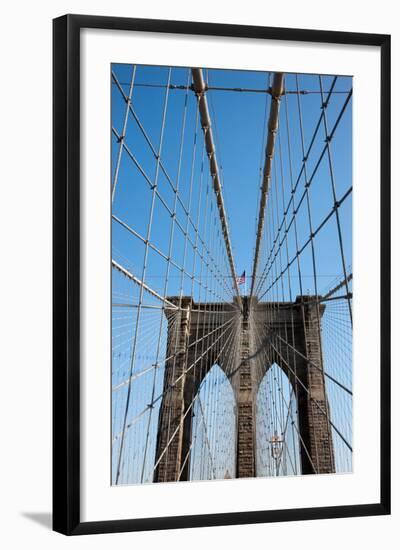 USA, New York, Brooklyn Bridge-Samuel Magal-Framed Photographic Print