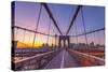Usa, New York, Brooklyn Bridge-Alan Copson-Stretched Canvas