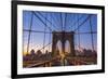 Usa, New York, Brooklyn Bridge-Alan Copson-Framed Photographic Print