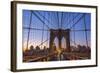 Usa, New York, Brooklyn Bridge-Alan Copson-Framed Photographic Print