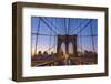 Usa, New York, Brooklyn Bridge-Alan Copson-Framed Photographic Print