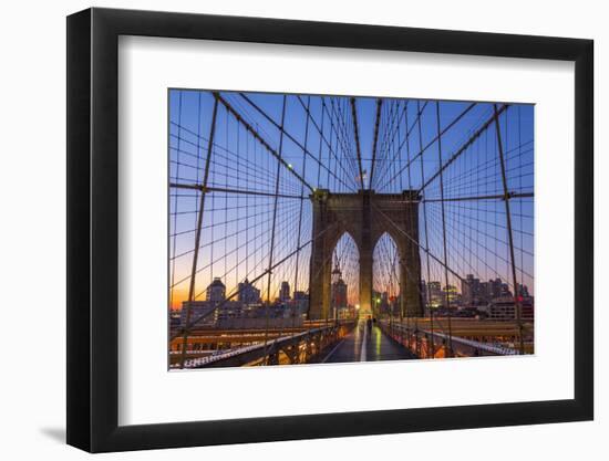 Usa, New York, Brooklyn Bridge-Alan Copson-Framed Photographic Print