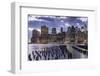 USA, New York, Brooklyn, Dumbo. Lower Manhattan from Brooklyn Piers-Walter Bibikow-Framed Photographic Print