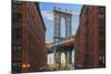 Usa, New York, Brooklyn, Dumbo, Manhattan Bridge and Empire State Building-Michele Falzone-Mounted Photographic Print