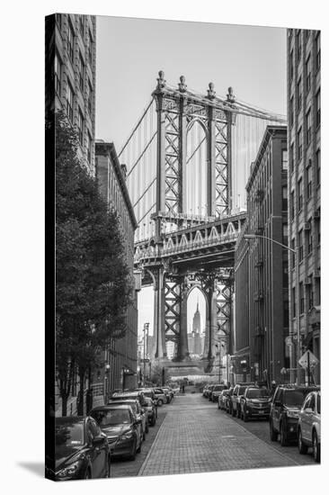 Usa, New York, Brooklyn, Dumbo, Manhattan Bridge-Alan Copson-Stretched Canvas