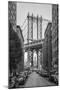 Usa, New York, Brooklyn, Dumbo, Manhattan Bridge-Alan Copson-Mounted Premium Photographic Print