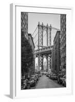 Usa, New York, Brooklyn, Dumbo, Manhattan Bridge-Alan Copson-Framed Photographic Print