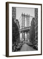 Usa, New York, Brooklyn, Dumbo, Manhattan Bridge-Alan Copson-Framed Photographic Print