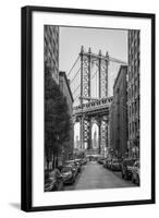 Usa, New York, Brooklyn, Dumbo, Manhattan Bridge-Alan Copson-Framed Photographic Print