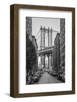 Usa, New York, Brooklyn, Dumbo, Manhattan Bridge-Alan Copson-Framed Photographic Print