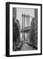 Usa, New York, Brooklyn, Dumbo, Manhattan Bridge-Alan Copson-Framed Photographic Print