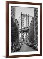 Usa, New York, Brooklyn, Dumbo, Manhattan Bridge-Alan Copson-Framed Photographic Print