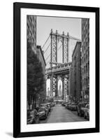 Usa, New York, Brooklyn, Dumbo, Manhattan Bridge-Alan Copson-Framed Photographic Print