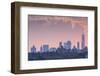 USA, New York, Brooklyn, Williamsburg, Lower Manhattan skyline-Walter Bibikow-Framed Photographic Print