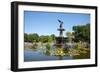 USA, New York, Central Park, Angel of the Waters, in Bethesda Fountain (sculpted 1873)-Samuel Magal-Framed Photographic Print