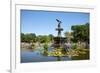 USA, New York, Central Park, Angel of the Waters, in Bethesda Fountain (sculpted 1873)-Samuel Magal-Framed Photographic Print