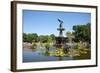 USA, New York, Central Park, Angel of the Waters, in Bethesda Fountain (sculpted 1873)-Samuel Magal-Framed Photographic Print