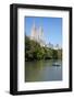 USA, New York, Central Park, The Lake and San Remo Apartments in the Background-Samuel Magal-Framed Photographic Print