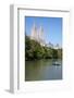 USA, New York, Central Park, The Lake and San Remo Apartments in the Background-Samuel Magal-Framed Photographic Print