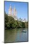 USA, New York, Central Park, The Lake and San Remo Apartments in the Background-Samuel Magal-Mounted Photographic Print