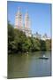 USA, New York, Central Park, The Lake and San Remo Apartments in the Background-Samuel Magal-Mounted Photographic Print
