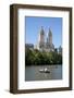 USA, New York, Central Park, The Lake and San Remo apartments in the background-Samuel Magal-Framed Photographic Print