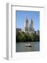 USA, New York, Central Park, The Lake and San Remo apartments in the background-Samuel Magal-Framed Photographic Print