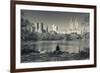 USA, New York, Central Park, Upper West Side Buildings in Fall-Walter Bibikow-Framed Photographic Print