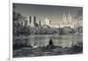 USA, New York, Central Park, Upper West Side Buildings in Fall-Walter Bibikow-Framed Photographic Print