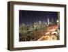 Usa, New York City, Brooklyn Bridge and Lower Manhattan Skyline-Michele Falzone-Framed Photographic Print