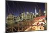 Usa, New York City, Brooklyn Bridge and Lower Manhattan Skyline-Michele Falzone-Mounted Photographic Print