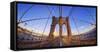 Usa, New York City, Brooklyn Bridge-Michele Falzone-Framed Stretched Canvas