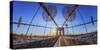 Usa, New York City, Brooklyn Bridge-Michele Falzone-Stretched Canvas