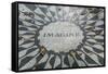 USA, New York, City, Central Park, John Lennon Memorial, Imagine-Walter Bibikow-Framed Stretched Canvas