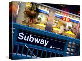 USA, New York City, Diner in Midtown Manhattan-Gavin Hellier-Stretched Canvas