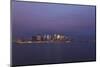 USA, New York City, Distant View Manhattan, Financial District, Evening, Long Time Exposure-Catharina Lux-Mounted Photographic Print