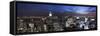 USA, New York City, Empire State Building and Lower Manhattan Skyline Panoramic-Michele Falzone-Framed Stretched Canvas