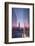 USA, New York City, Lower Manhattan and Freedom Tower from 9-11 Memorial-Walter Bibikow-Framed Photographic Print