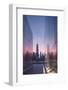 USA, New York City, Lower Manhattan and Freedom Tower from 9-11 Memorial-Walter Bibikow-Framed Photographic Print