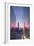 USA, New York City, Lower Manhattan and Freedom Tower from 9-11 Memorial-Walter Bibikow-Framed Photographic Print