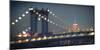 Usa, New York City, Manhattan Bridge and Empire State Building-Michele Falzone-Mounted Photographic Print