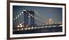 Usa, New York City, Manhattan Bridge and Empire State Building-Michele Falzone-Framed Photographic Print